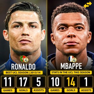 开云下载-可能只剩1场比赛！姆巴佩本赛季欧冠10场14球，距C罗纪录还差3球